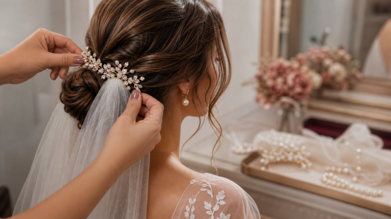 Véu, grinalda e acessórios: como alinhar penteado e maquiagem